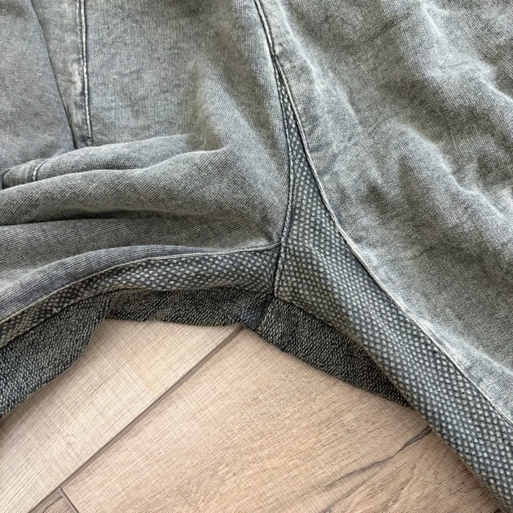 Young Threads Washed Olive Green Embroidered Wide Leg Casual Boho Pants M - Picture 7 of 11